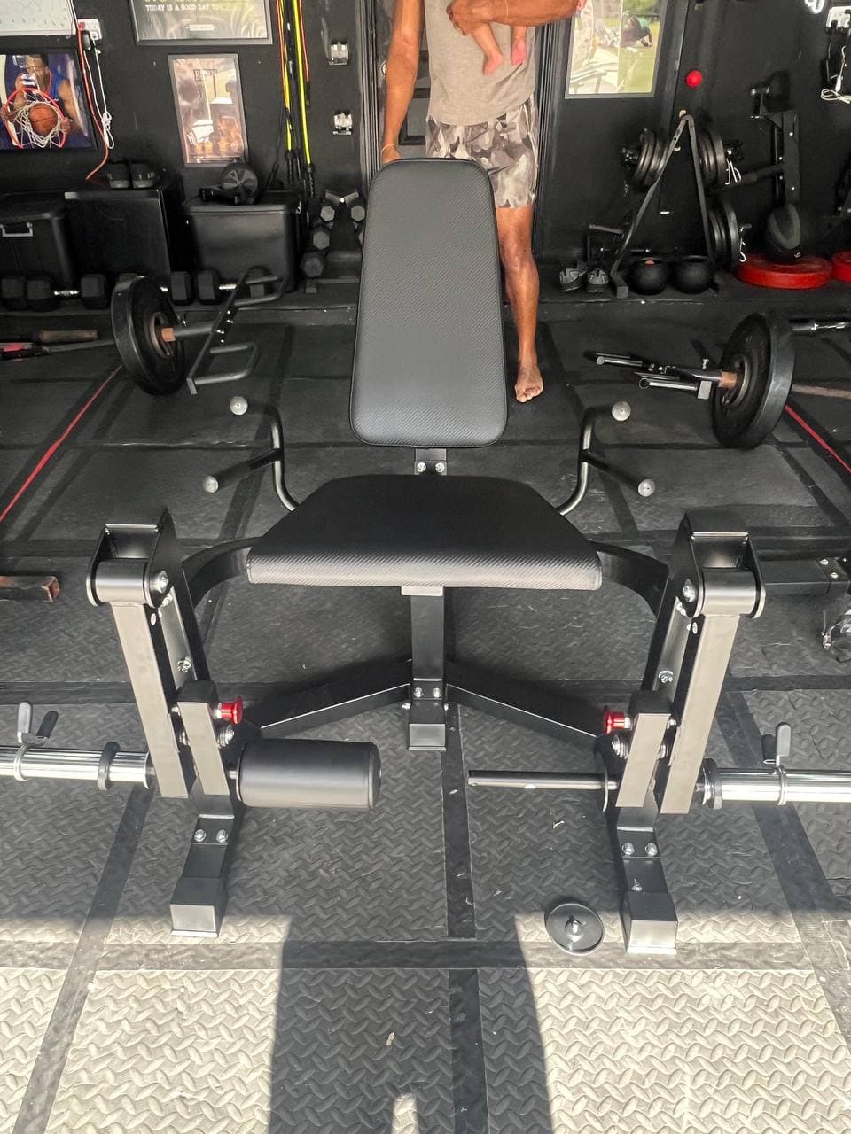 Full home gym rack system assembled in Houston